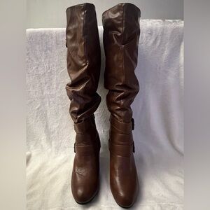 Brown Slouch Boots